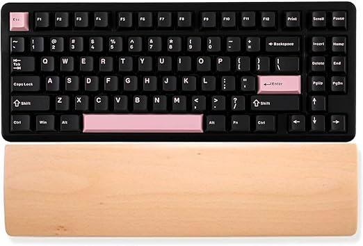 HomeDo Beechwood Wooden Wrist Rest For Keyboards Ergonomic Palm Support Pad NEW