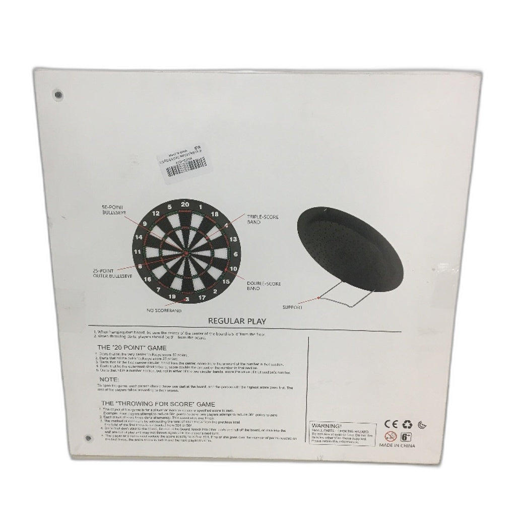 Safe Dartboard Game Set With 6 Soft Tip Darts For Kids Adults Full Size Board