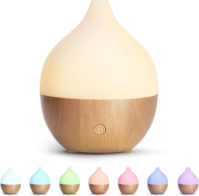 SALKING Mini Essential Oil Diffuser Aromatherapy Mist Humidifier Colour Lights