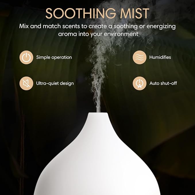 SALKING Mini Essential Oil Diffuser Aromatherapy Mist Humidifier Colour Lights