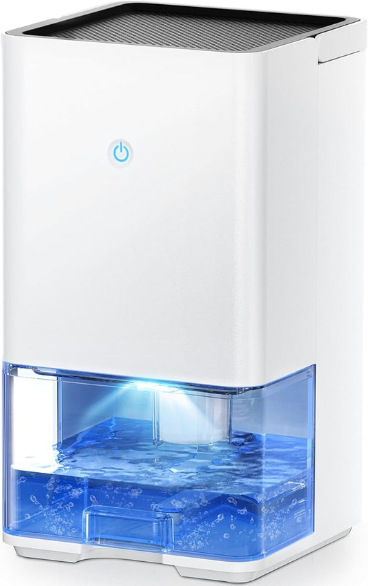 AUSELECT Electric Dehumidifier 1200ML Ultra Quiet Auto Shut Off For Home Closet