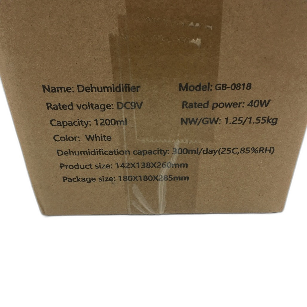 AUSELECT Electric Dehumidifier 1200ML Ultra Quiet Auto Shut Off For Home Closet