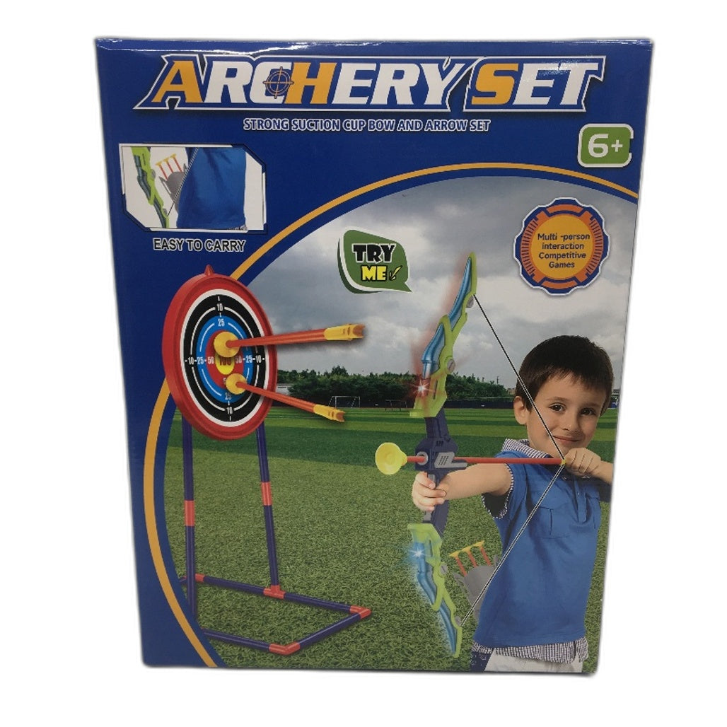 Gimmoso 2 Pack Light Up Suction Cup Bow And Arrow & Gun Archery Set For Kids NEW