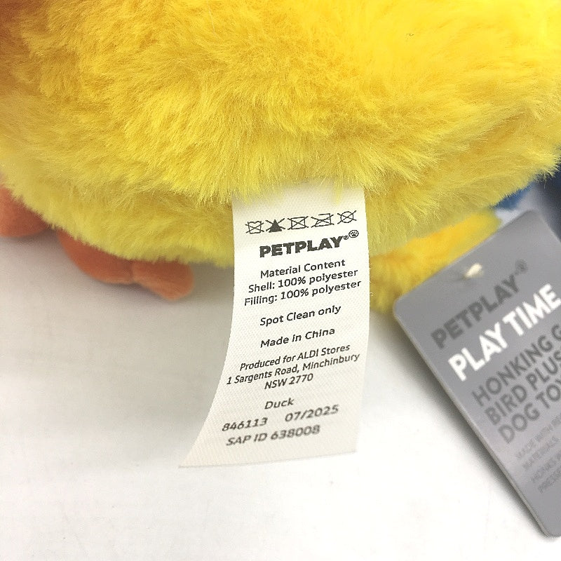 Petplay 2 Pack Honking Game Bird Soft Snuggle Plush Dog Puppy Toy Squeaky NEW