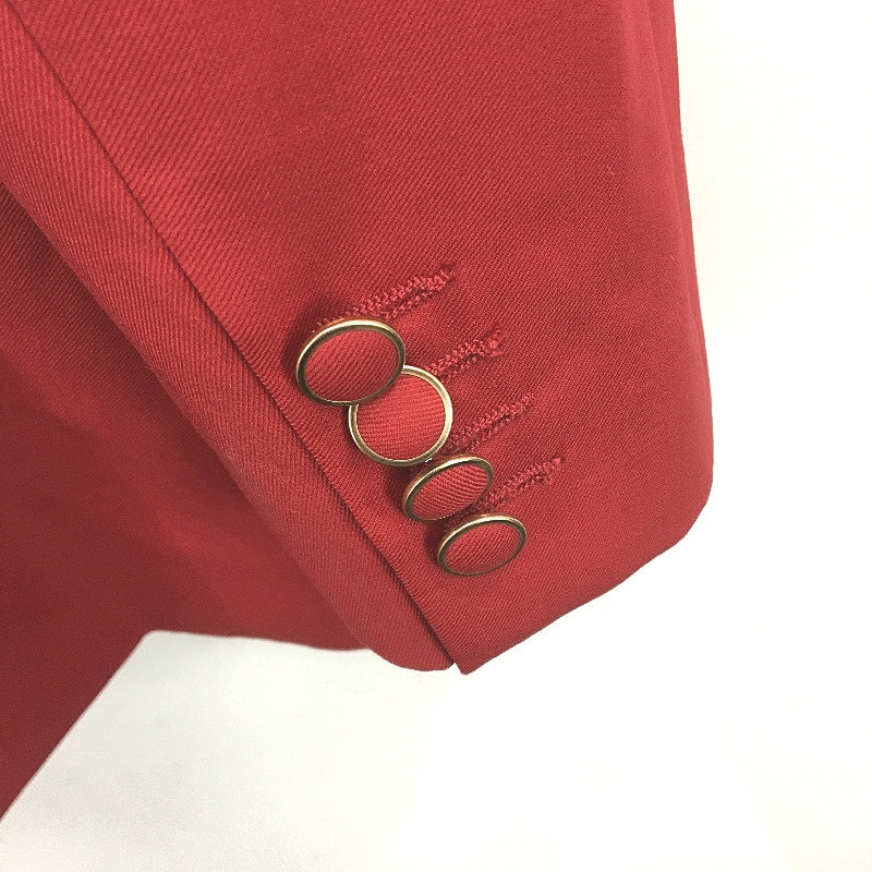 Country Road Wool Blend Lined Single Breasted Blazer Cherry Red Womens Size 14