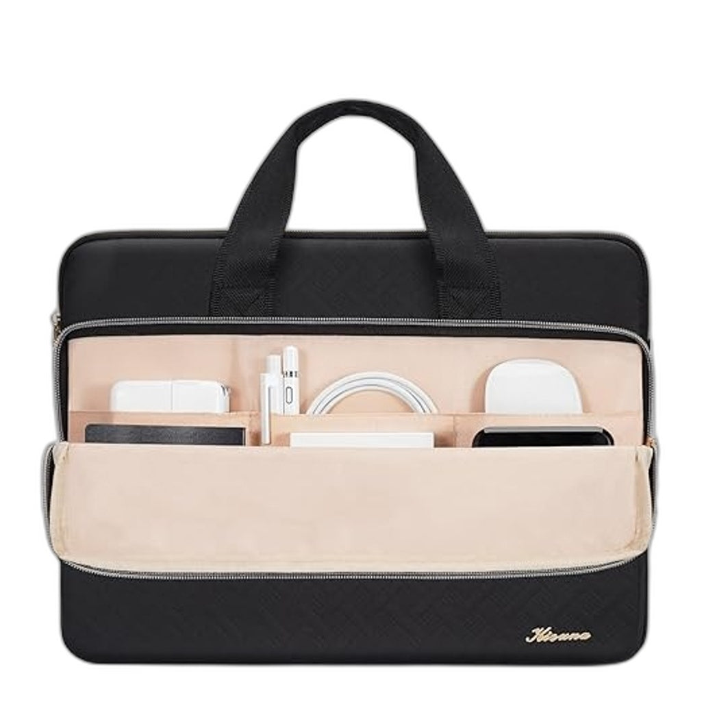 Kizuna 13 Inch Laptop Sleeve Carrying Case Bag Spill Resistant Black With Zipper