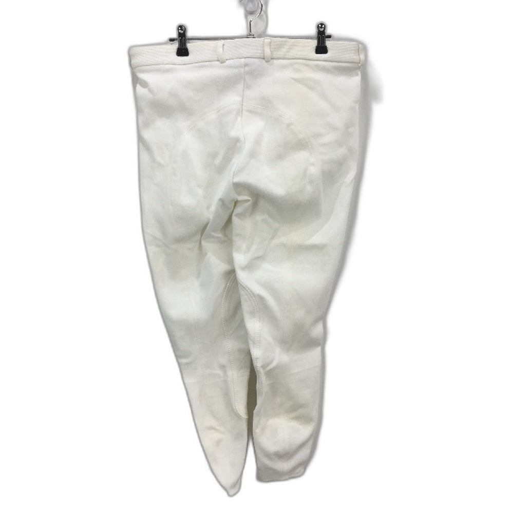Peter Wiliams White Blue Pipe Horse Riding Breeches Jodhpurs Mens Sze M6R 36 NEW