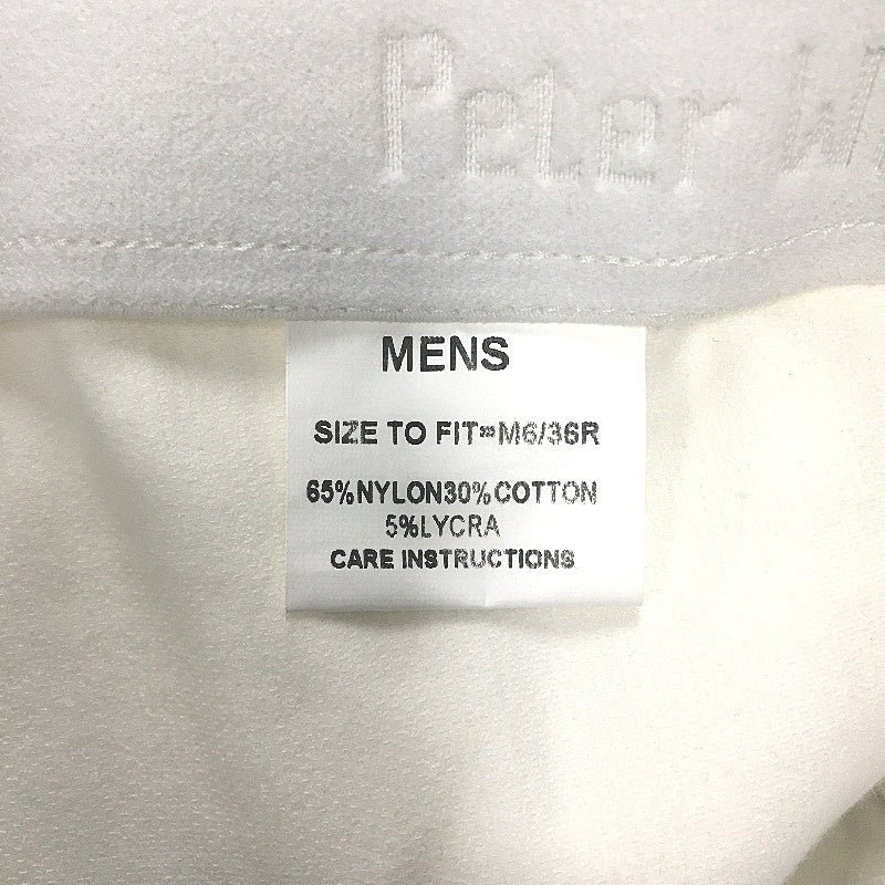 Peter Wiliams White Blue Pipe Horse Riding Breeches Jodhpurs Mens Sze M6R 36 NEW