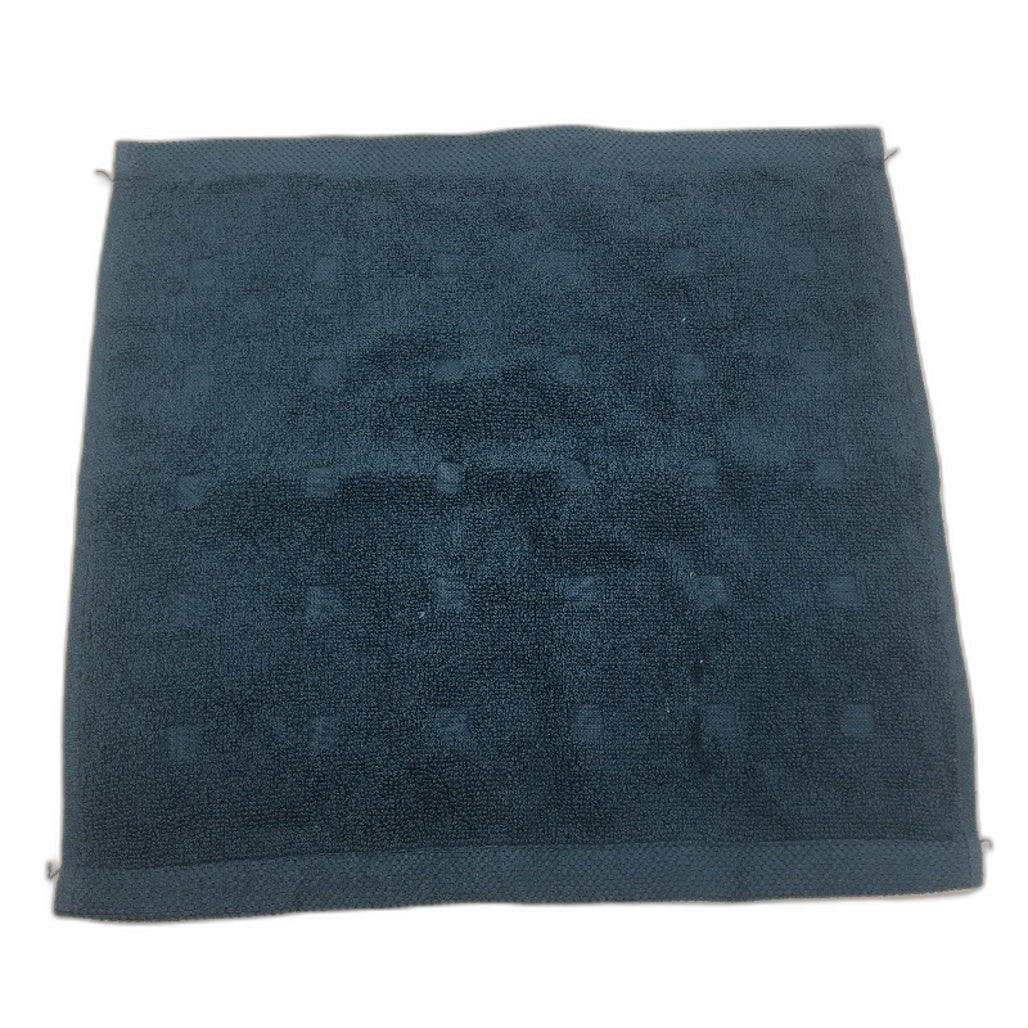 Kirkton House 10 Piece Teal & Clay Square Patterned Luxe Face Washers Pack NEW
