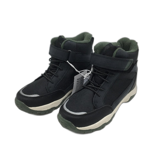Crane Snow Extreme Thermoboots Fleece Lined Elastic Lace Black Childs Size 1 NEW