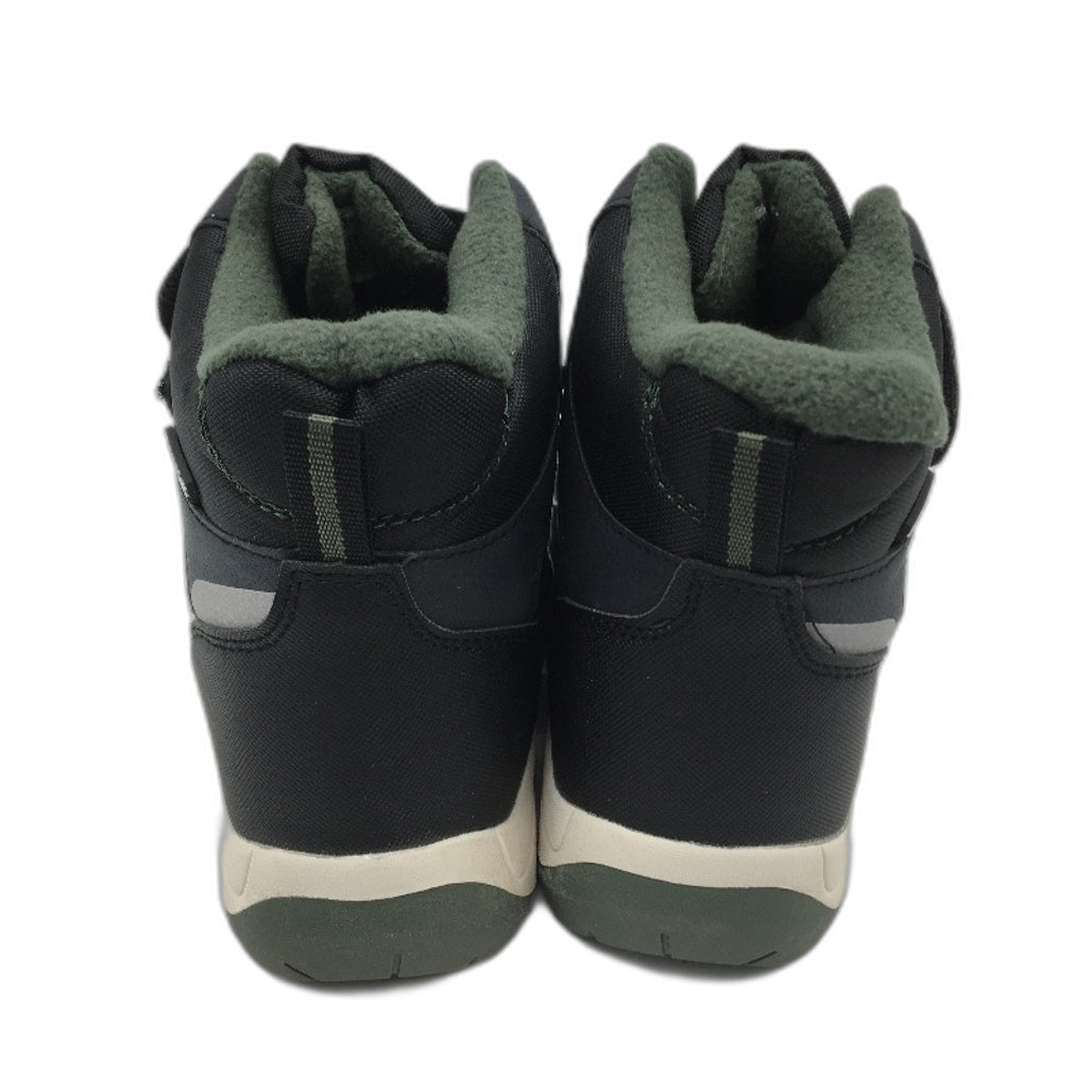 Crane Snow Extreme Thermoboots Fleece Lined Elastic Lace Black Childs Size 1 NEW