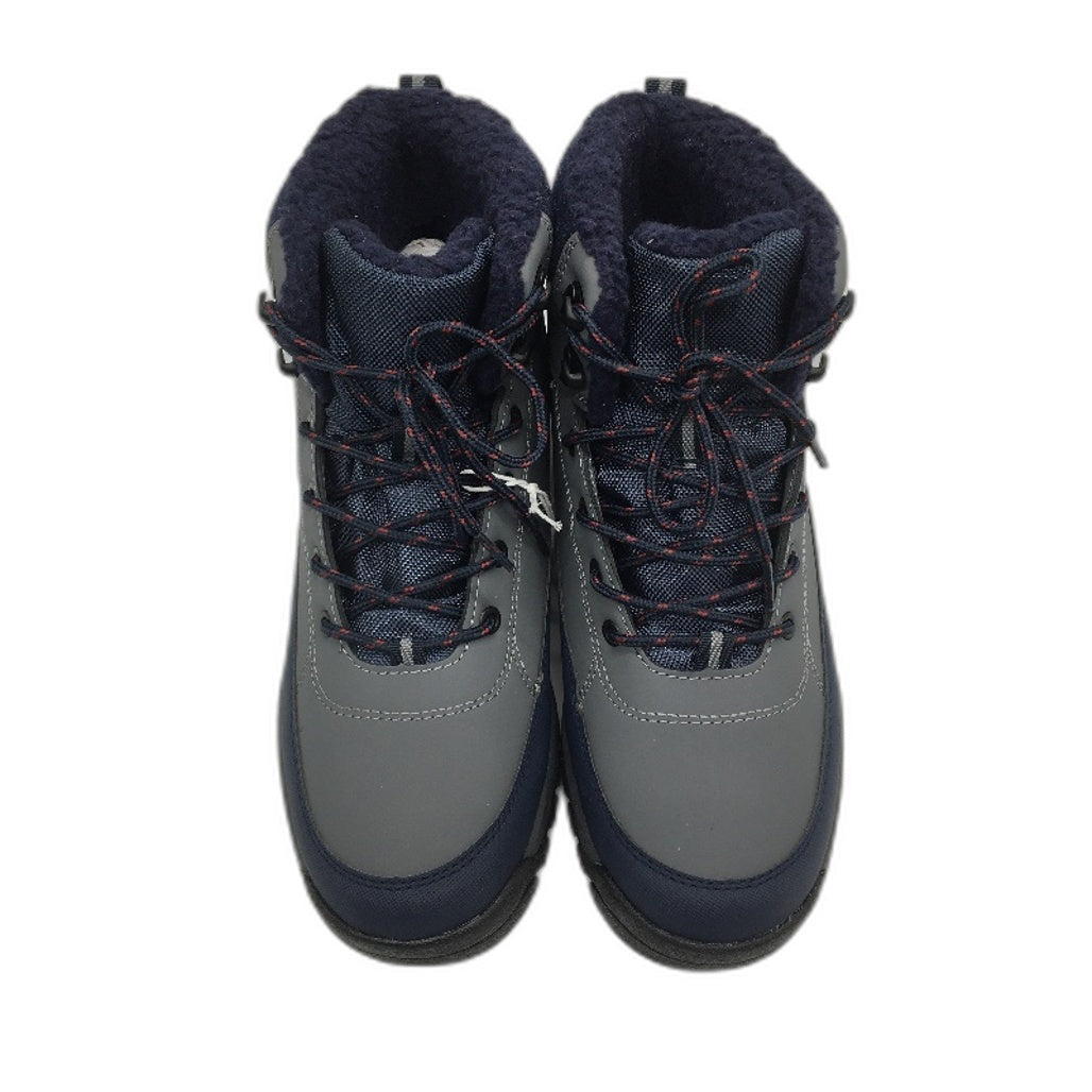 Crane Snow Extreme Thermoboots Fleece Lined Lace Up Grey Navy Mens Size 10 NEW