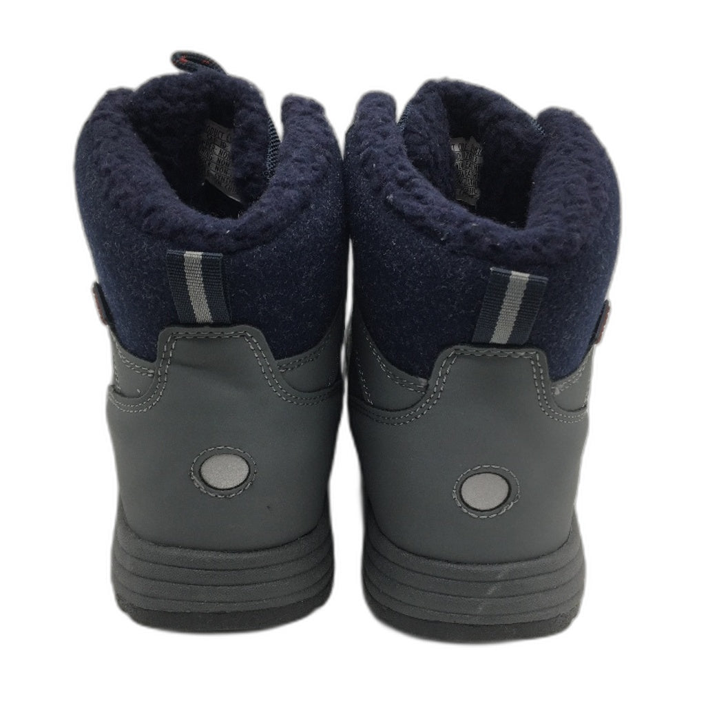 Crane Snow Extreme Thermoboots Fleece Lined Lace Up Grey Navy Mens Size 10 NEW