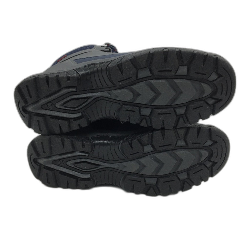 Crane Snow Extreme Thermoboots Fleece Lined Lace Up Grey Navy Mens Size 10 NEW
