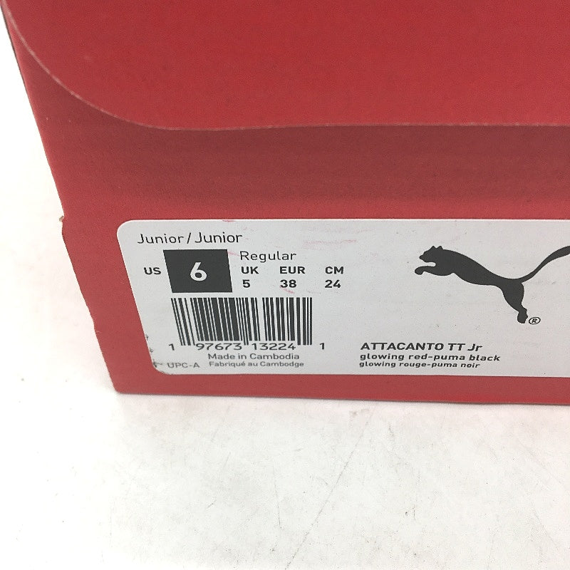 PUMA Junior Attacanto Neon Orange Sports Sneakers Youth Size US 6 UK 5 24cm NEW