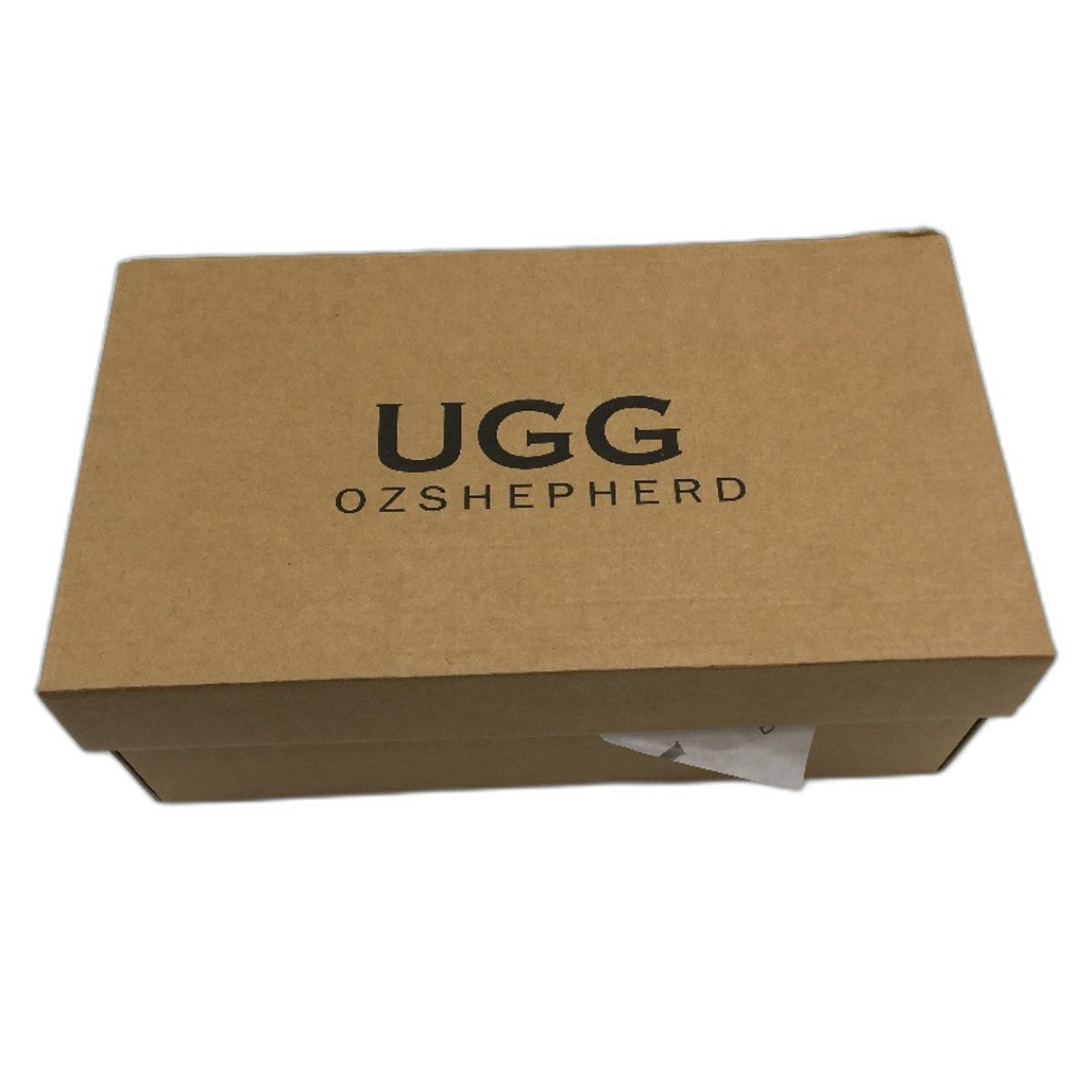 UGG Oz Sheppherd Sheepskin Chestnut Scuff Slippers Size Mens 10 Ladies 12 NEW