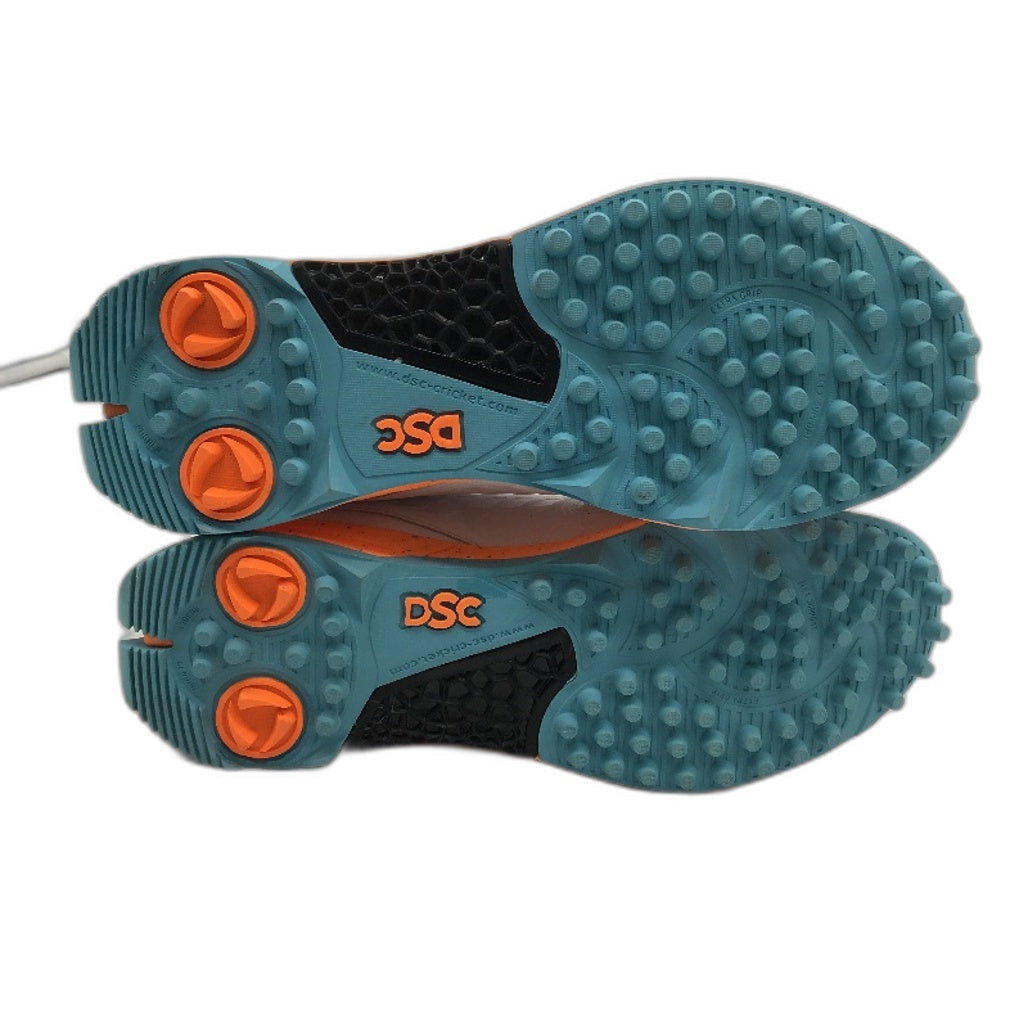 DSC Jaffa 22 White Teal Orange Cricket Sports Shoes Mens Size UK 9 US 10 NEW