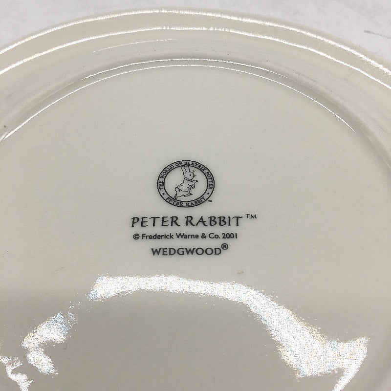 VINTAGE Wedgwood 2001 Peter Rabbit 3 Piece Porcelain Dinnerware Set