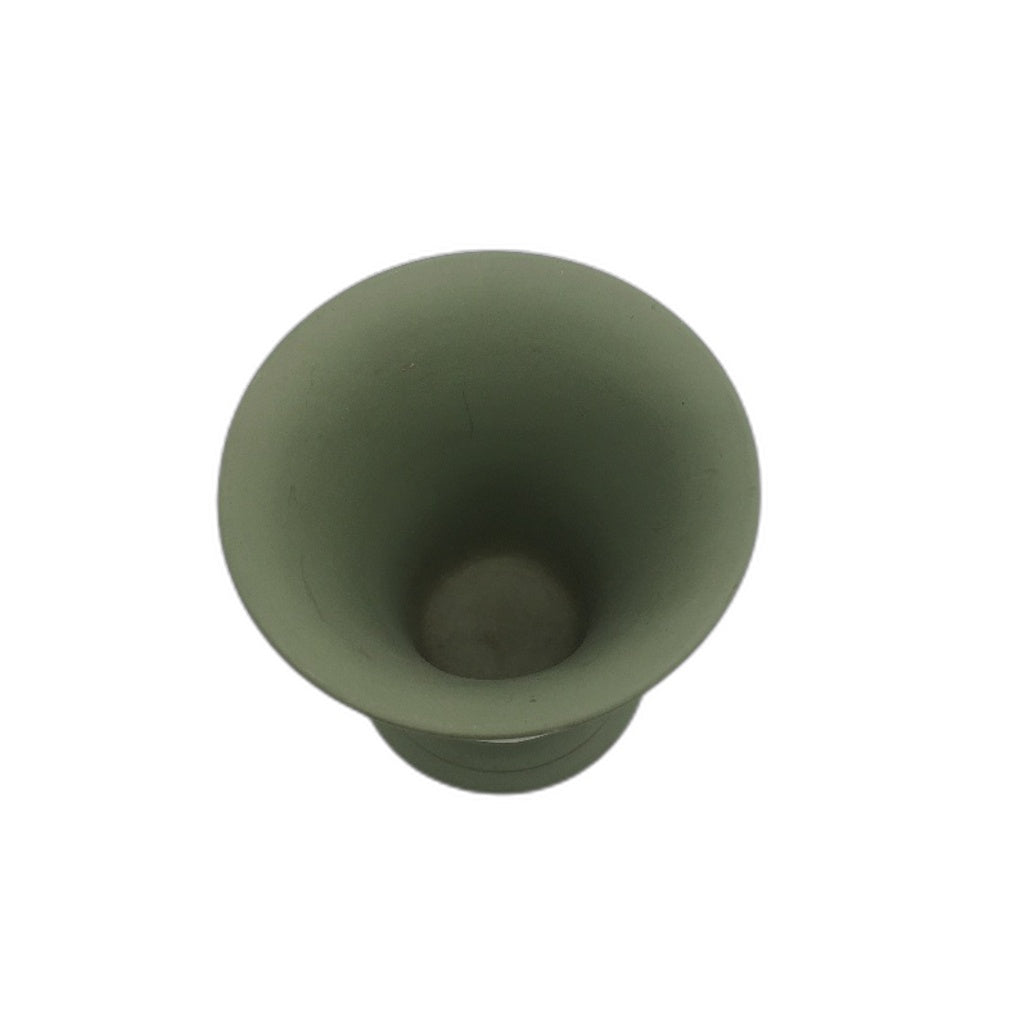 VINTAGE Wedgwood 1960s Green Jasperware Small Matte Vase