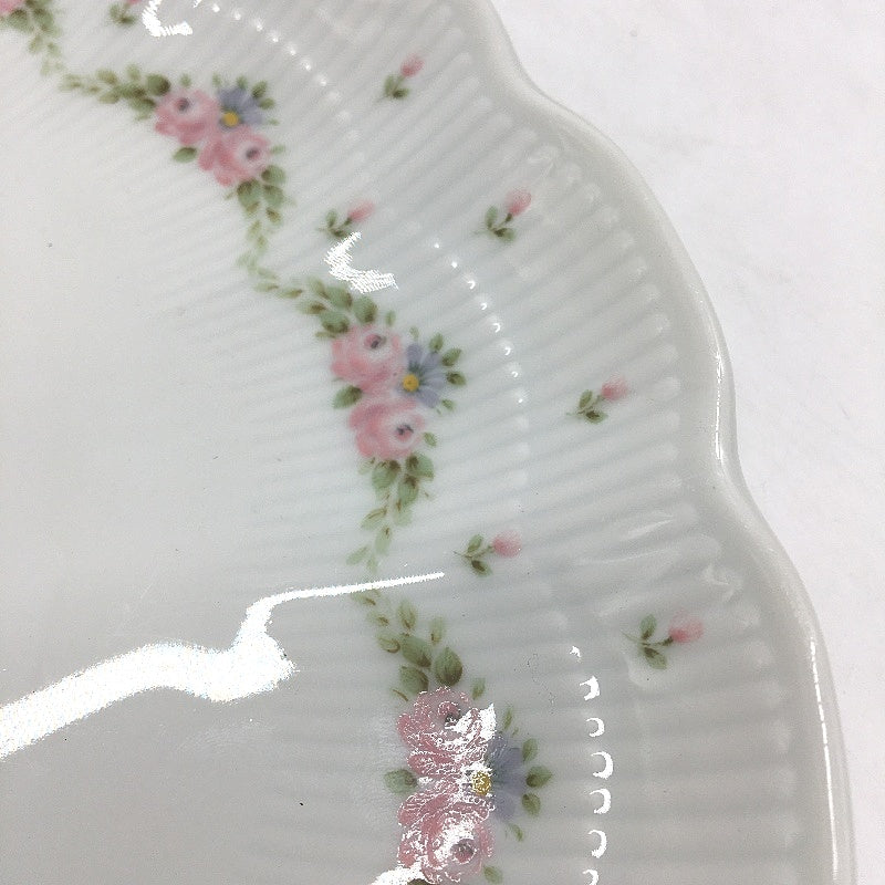 VINTAGE Keiser Romantica Marseille 26.5cm Handpainted Porcelain White Plate
