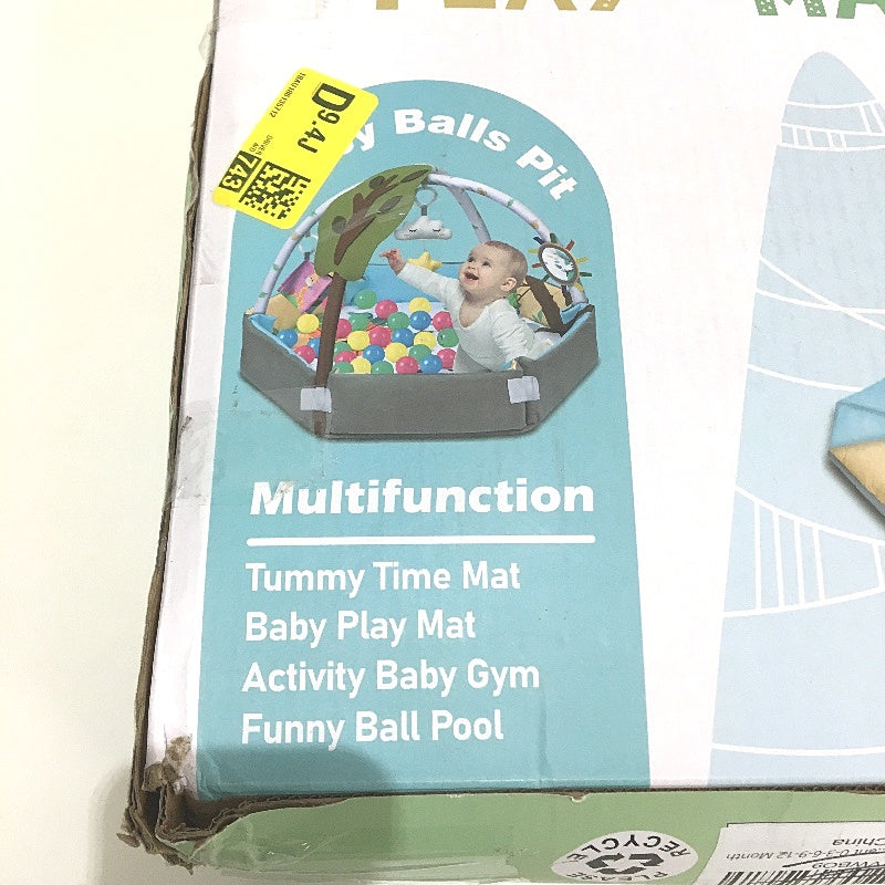 8 in 1 Jungle Savannah Animal Baby Sensory Tummy Time Gym Play Mat NEW