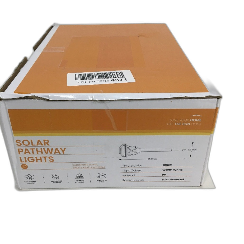 6 Pack Warm White Solar Pathway Waterproof LED Garden Lights NEW