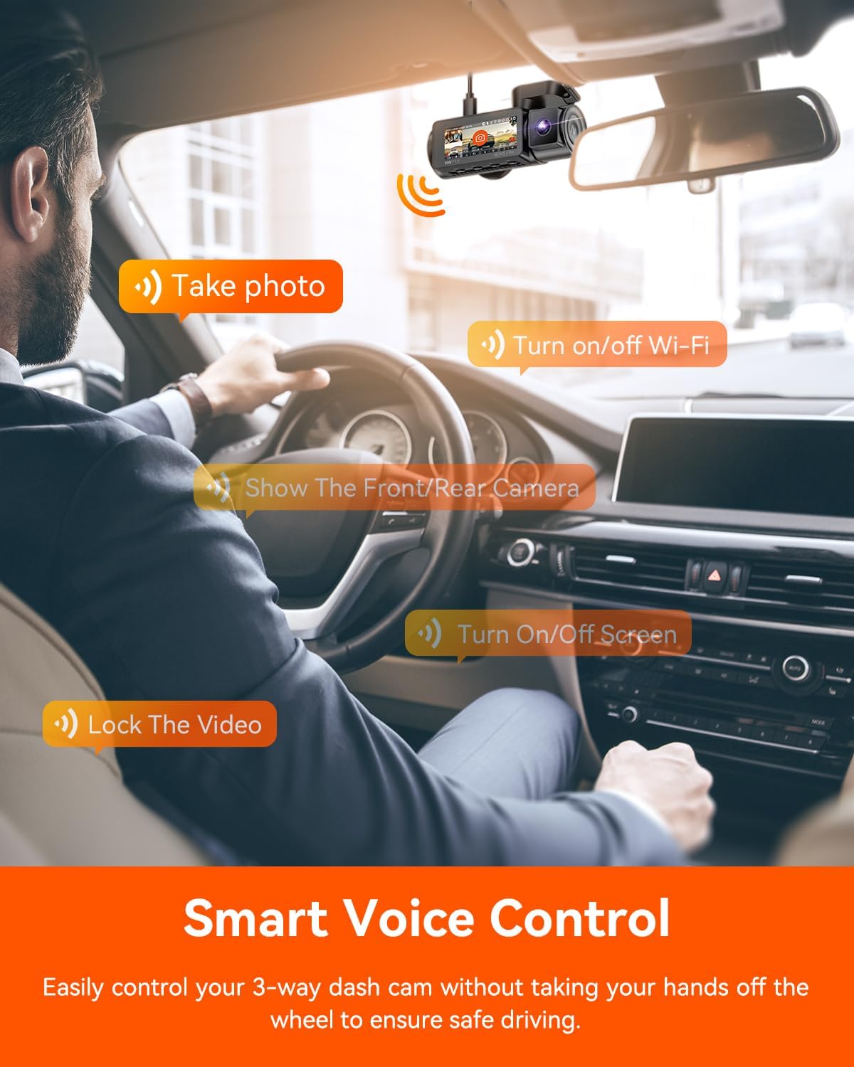 Vantrue Nexus 4 Pro 3 Channel 4K HDR 1080p Wifi Sony Starvis 2 Dash Cam NEW