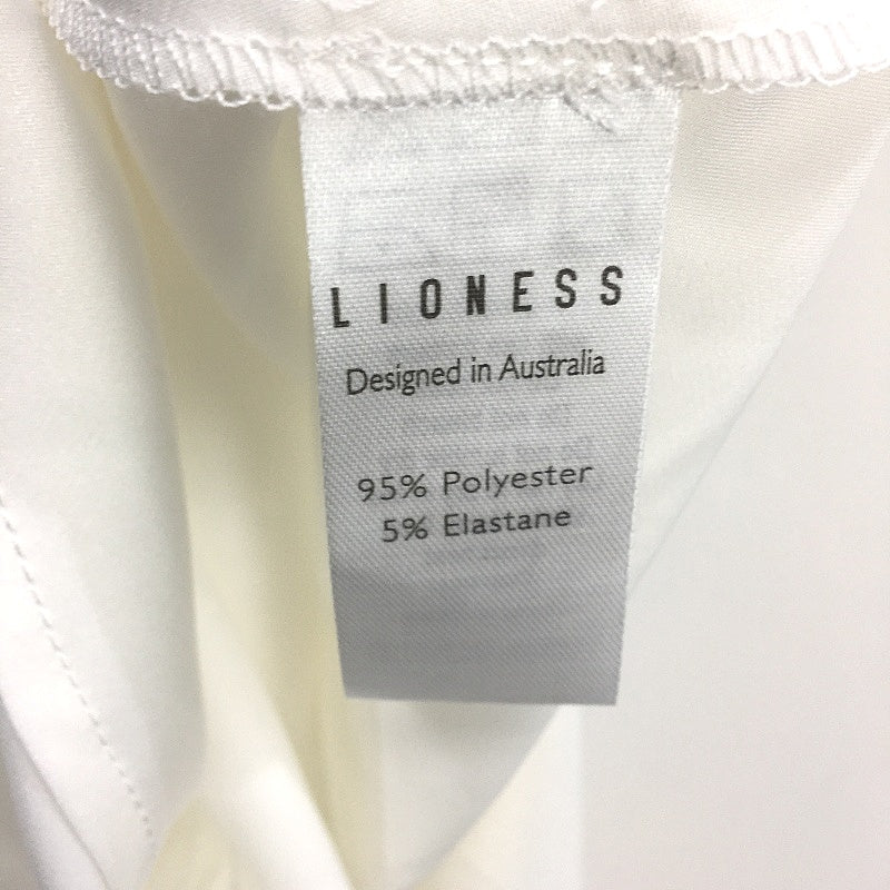 Lioness Dakota Porcelain White Satin Lace Maxi Dress Ladies Size XL / AU 14 NEW