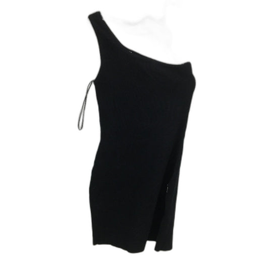 General Pants Luxe Knitted One Shoulder Black Mini Dress Ladies Size Small NEW