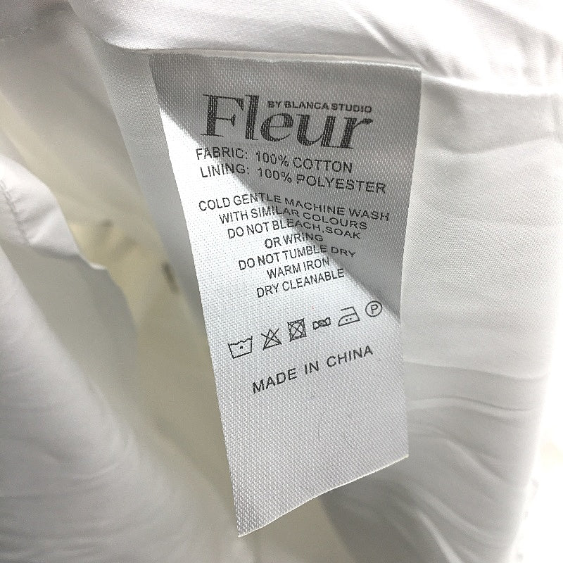 Fleur by Blanca Studio Aurelia White Cross Back Mini Dress Ladies Size M/L NEW