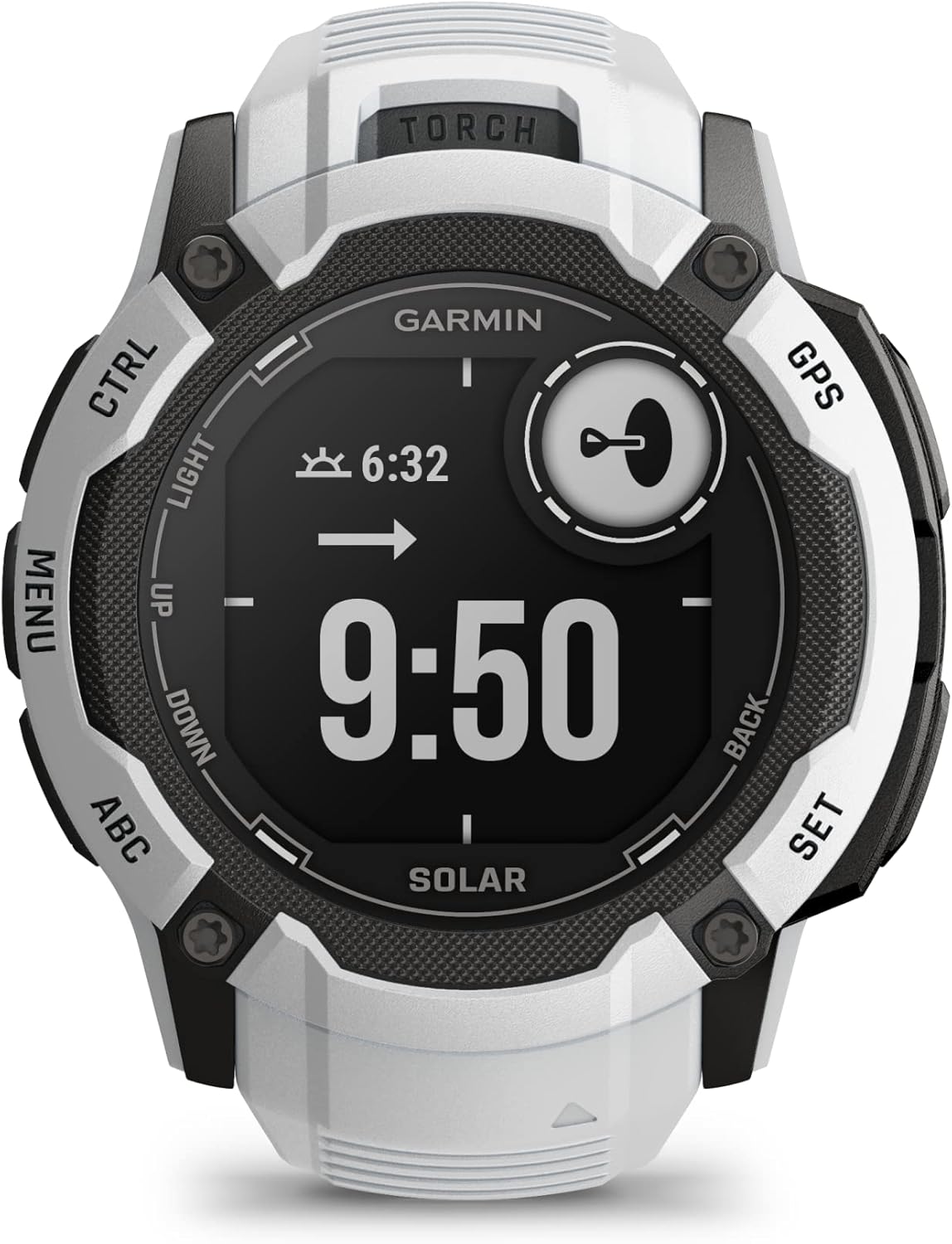 Garmin Instinct 2X Solar Rugged GPS Fitness Smartwatch in Whitestone EU Ver DEMO