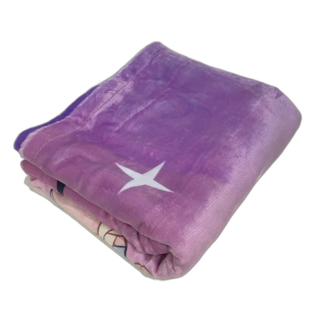 Frozen Elsa Purple & Pink Reversible Soft Plush Kids Throw Blanket