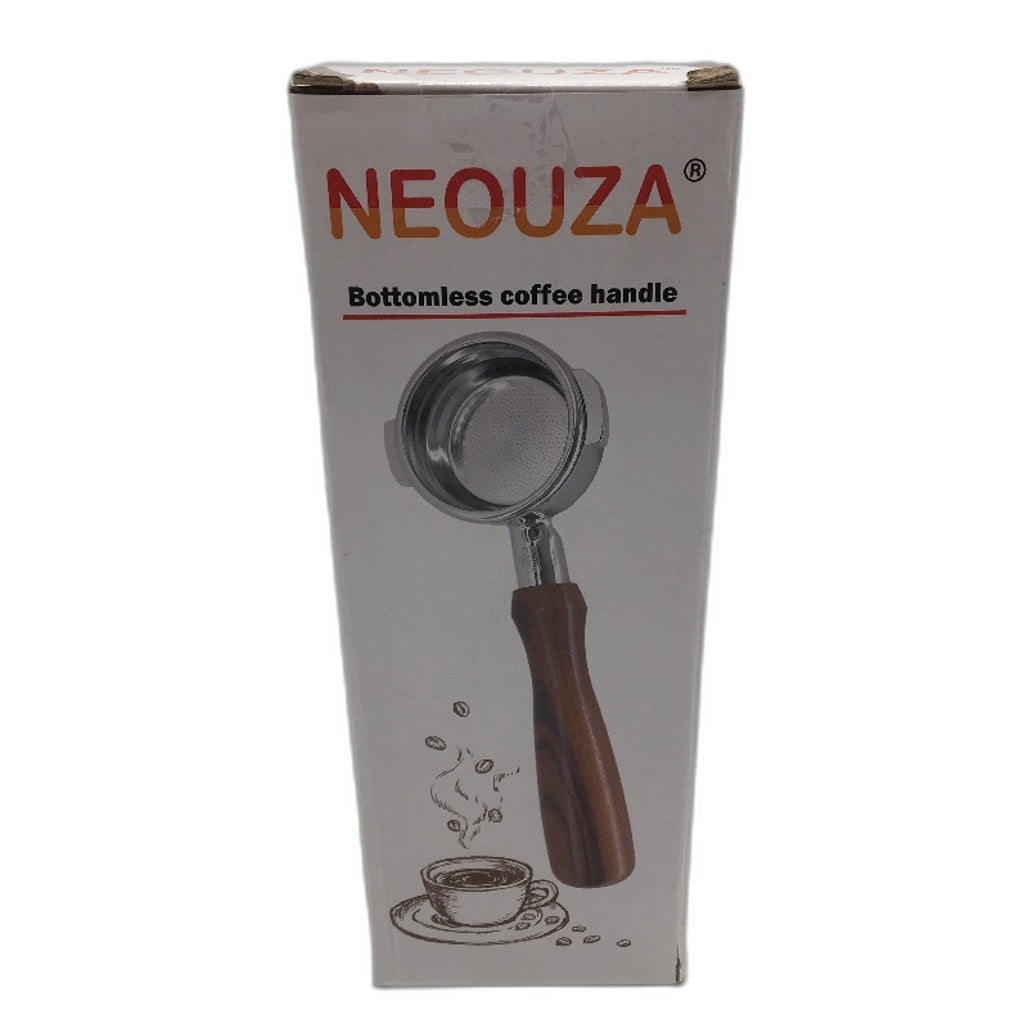 Neouza 51mm Bottomless Espresso Coffee Portafilter With Wooden Handle
