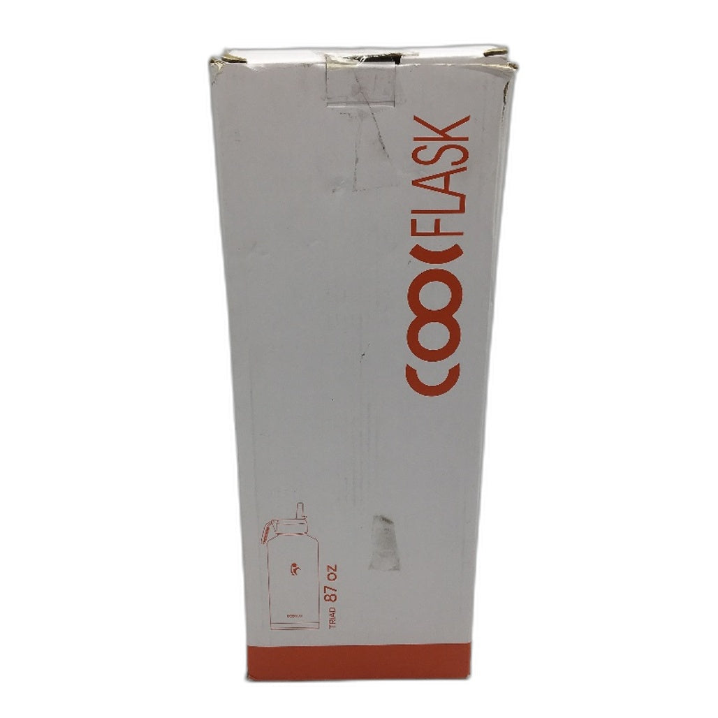 Coolflask Large Water Bottle 87oz 2.5 Litres With Straw & 3 Lids Insulated