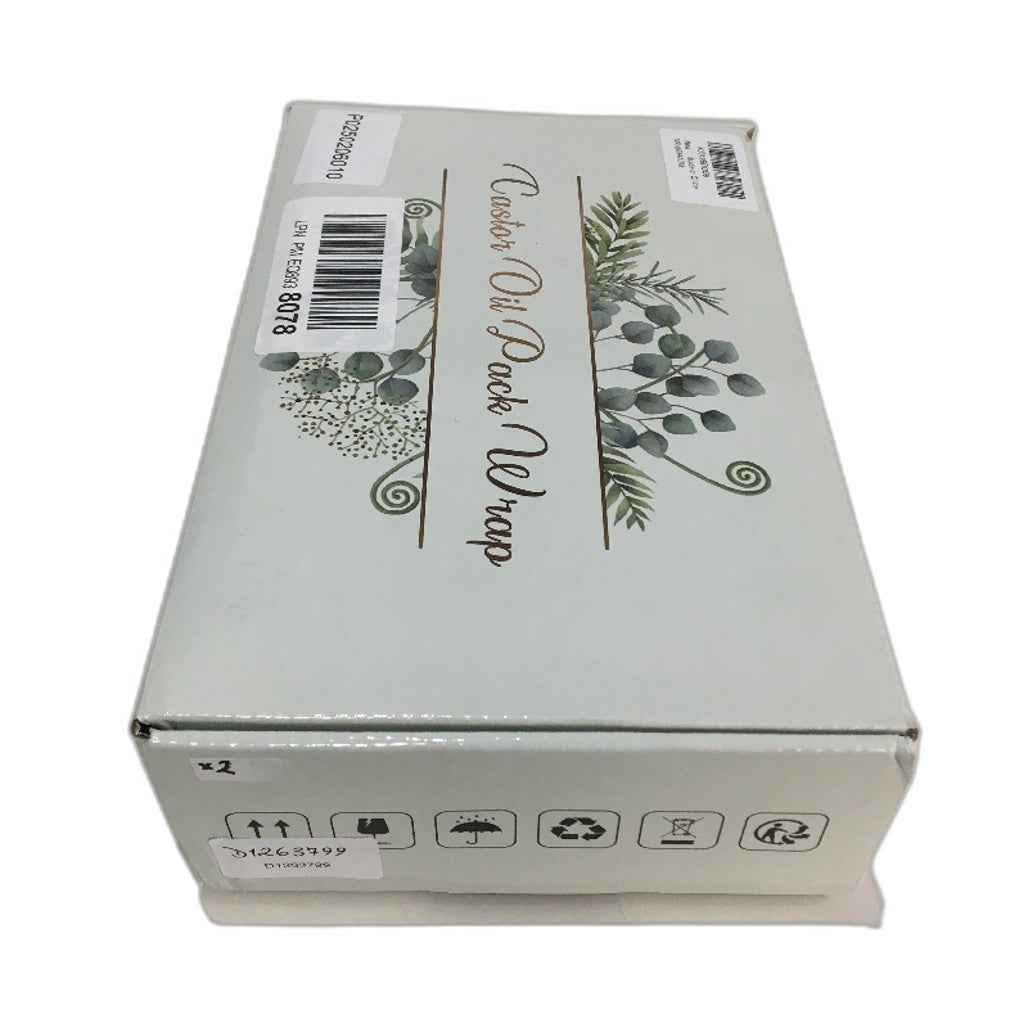 Viowey 11 Pcs Organic Castor Oil Pack Wrap Flannel Cotton Wraps For Entire Body