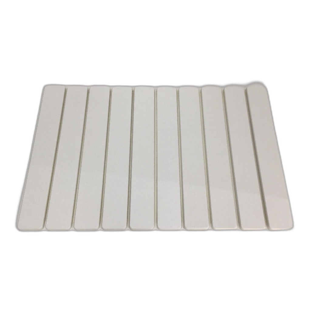 Dawntrees Portable Diatomaceous Earth Stone Absorbent Dish Drying Mat White