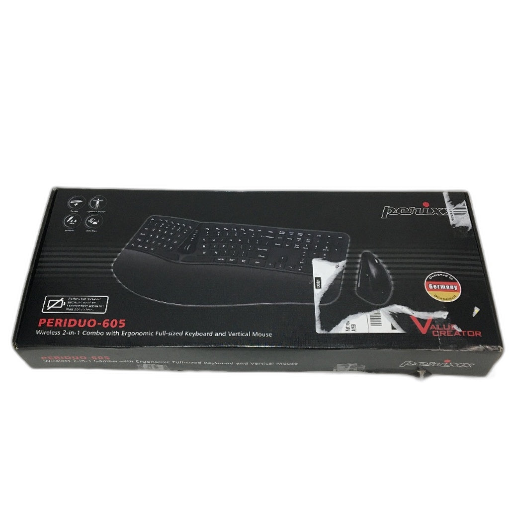 Perixx PERIDUO-605 Wireless Ergonomic Split Keyboard & Vertical Mouse Set