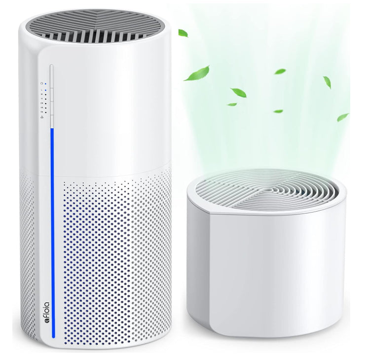 Afloia Air Purifier & Humidifier Combo Miro Pro White 3 Stage H13 Filter