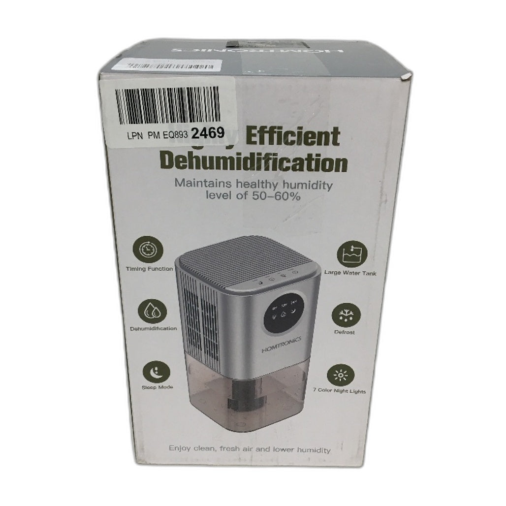 Homtronics 1700ml Dehumidifier Grey Moisture Absorber Quiet Portable