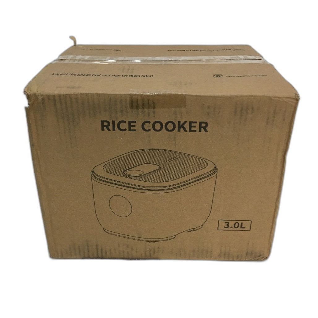 Rice Cooker White & Rose Gold Steamer Pot 3L Electric Kitchen Cooker