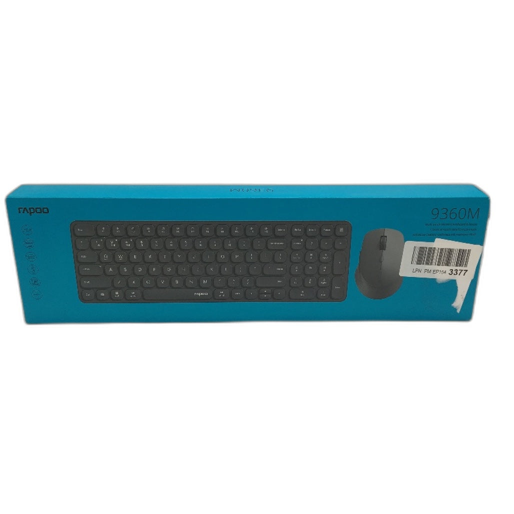 Rapoo 9360M Ultra Thin Smooth Wireless Keyboard & Mouse Set Combo Black