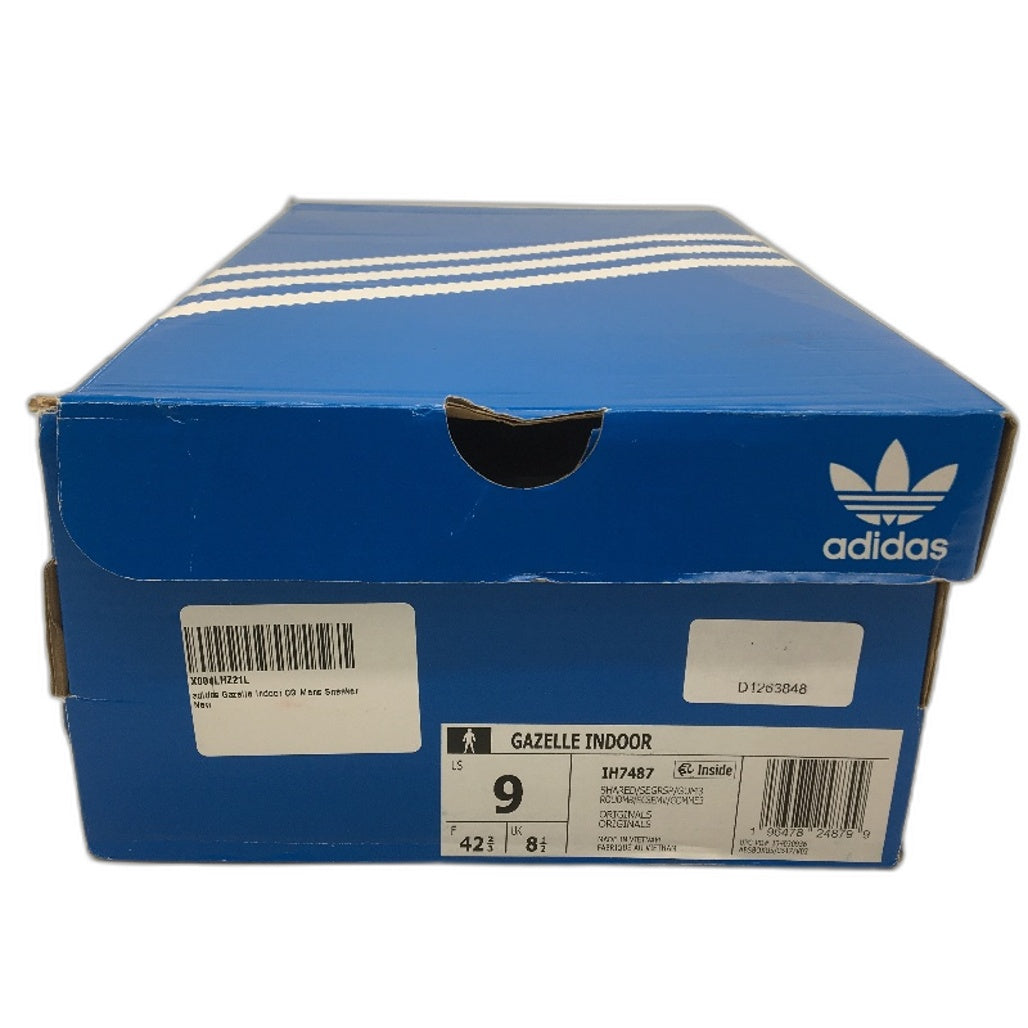 Adidas Gazelle Indoor Mulberry Lime Stripe OG Mens Sneaker Size US 9 UK 8.5 NEW