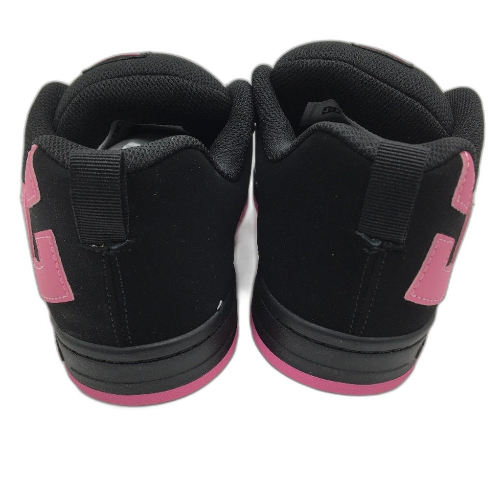 DC Shoes Cousa Court Graffik Black Pink Decal Sneaker Size US 6 UK 5 EUR 37 NEW