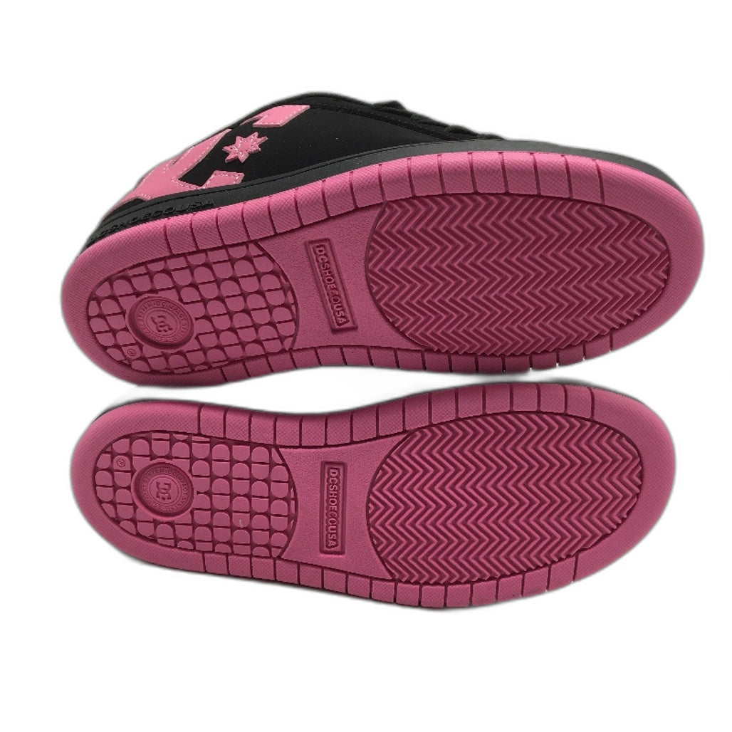 DC Shoes Cousa Court Graffik Black Pink Decal Sneaker Size US 6 UK 5 EUR 37 NEW