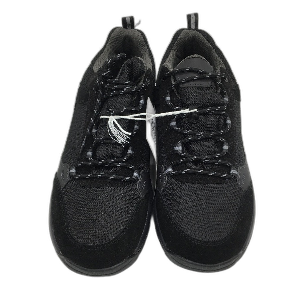 Crane Hiking Low Cut Leather Upper Lace Up Black Sneaker Shoes Mens Size 11 NEW