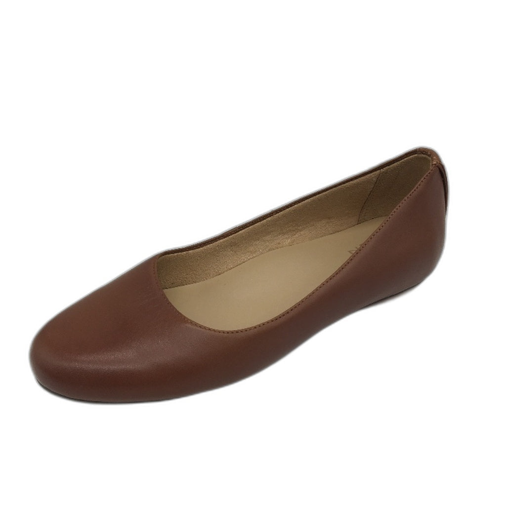 Naturalizer Maxwell Round Toe Leather Slip On Ballet Flats Size 8.5 WIDE NEW