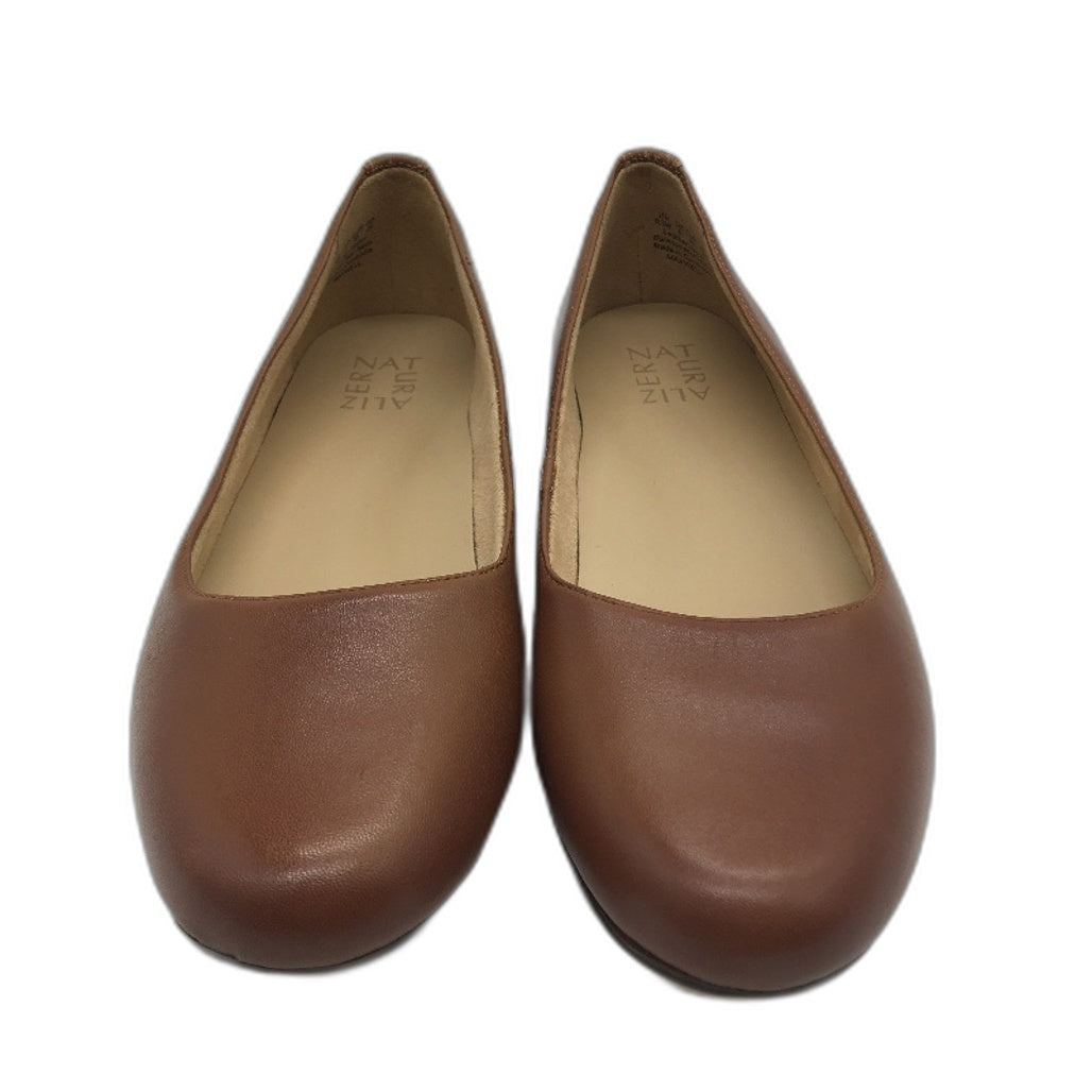 Naturalizer Maxwell Round Toe Leather Slip On Ballet Flats Size 8.5 WIDE NEW