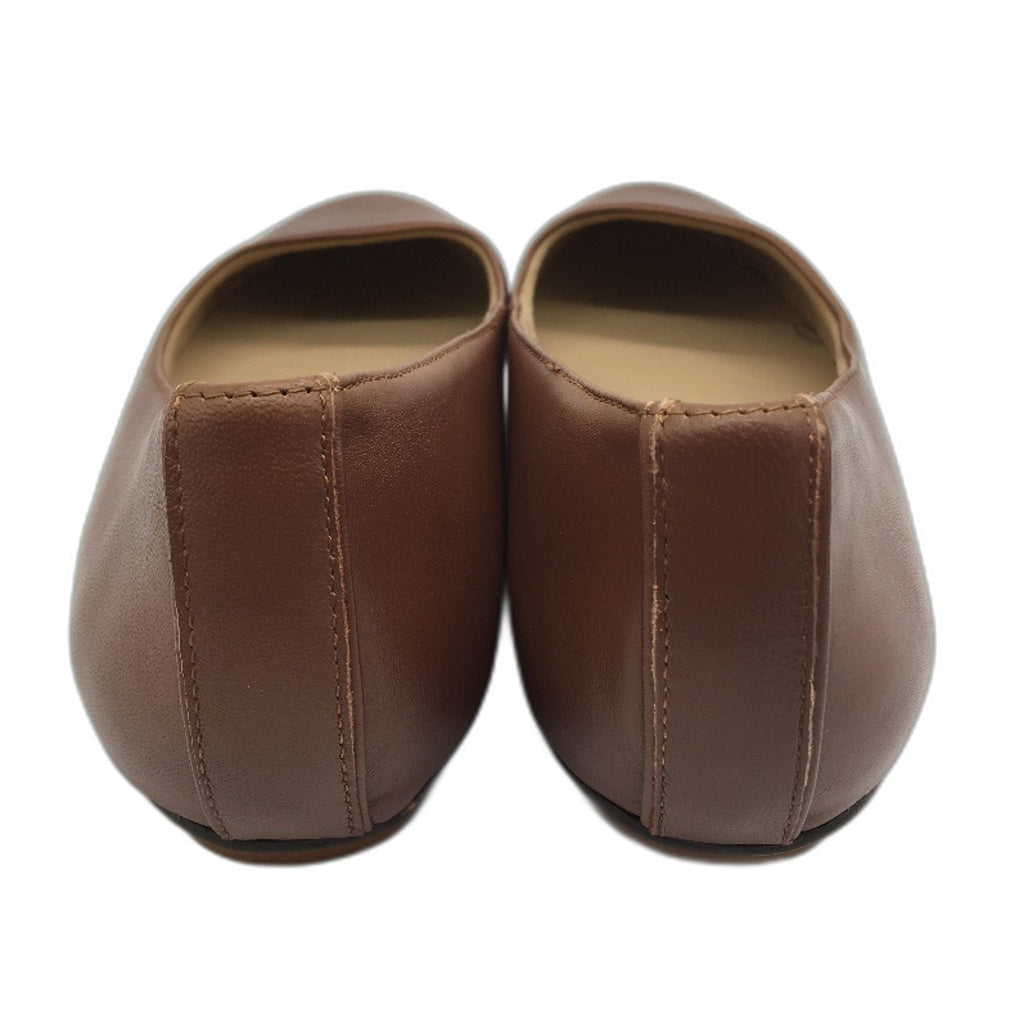Naturalizer Maxwell Round Toe Leather Slip On Ballet Flats Size 8.5 WIDE NEW