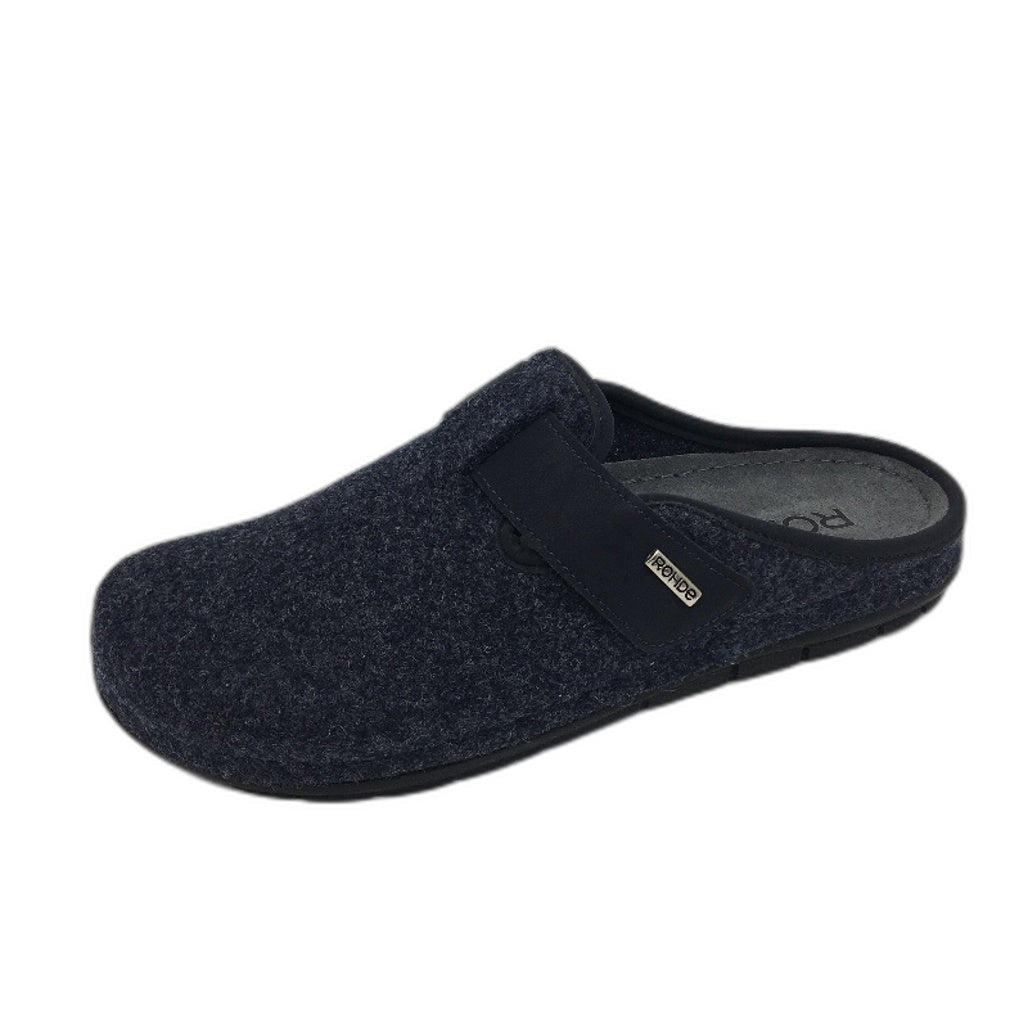 Rohde Ocean Blue Rodigo-h Open Back Slipper With Fastener Size US 10.5 EU 44 NEW