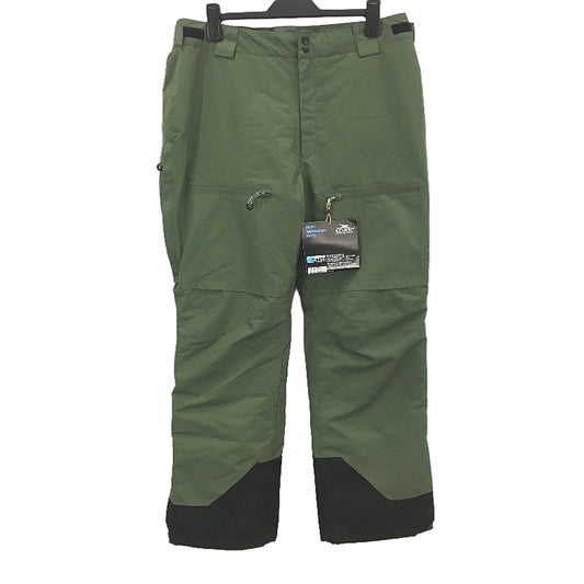 Crane Performance Waterproof Breathable Snowboard Pants Green Mens Size L NEW